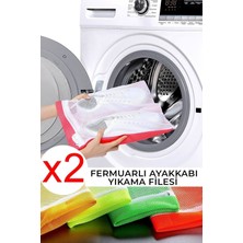 Özbience 2'li Fermuarlı Ayakkabı Yıkama Filesi Seti, Pratik ve Temiz Kullanım