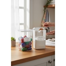 Özbience 2900ML Beyaz ve Renkli Deterjan Kutuları, Şık ve Pratik Saklama Çözümleri