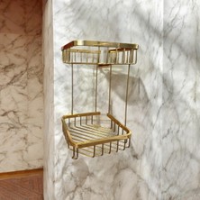 Özbience Şampuanlık ve Banyo Askılığı, Paslanmaz Metal, Şık ve Dayanıklı Tasarım