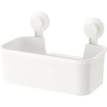 Özbience Pratik Vantuzlu Banyo Duş Sepeti 28X17 Cm, Sağlam ve Şık Tasarım