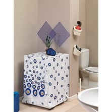 Özbience Su Geçirmez Çamaşır Makinesi Örtüsü, Nazar Boncuğu 60X60X90 cm