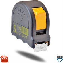Çelik Şerit Metre 8 mt x 25 Mm, Soft Siyah, Hassas Ölçüm Aracı