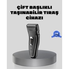 Toyigoo Erkek Tıraş Makinesi Kablosuz Kuru Tıraş Folyo Başlık Yıkanabilir Gövde