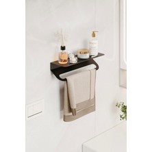 Özbience Pratik Metal Havlu Tutacağı, Mutfak ve Banyo Için Şık Raflı Düzenleyici