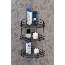 Özbience 3 Katlı Banyo Köşe Duş Rafı 60CM, Pratik ve Şık Tasarım