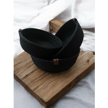 Özbience 3’lü Hasır Sepet Takımı Mutfak ve Banyo Organizeri Çok Amaçlı