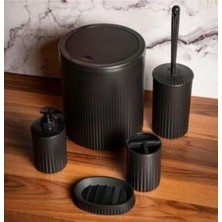 Özbience 5'li Akrilik Yuvarlak Banyo Takımı, Şık ve Kullanışlı Set
