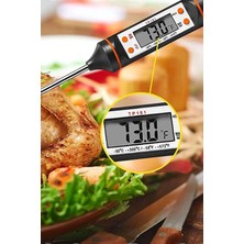 Dijital Çelik Barbekü Termometresi, Gıda ve Et Pişirme Sıcaklık Ölçer