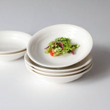 Güral Porselen Güral Bone 19 cm Çukur Yemek Tabağı Dekorsuz