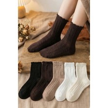 Bgk 5 Çift Örgü Desenli Kadın Çorap