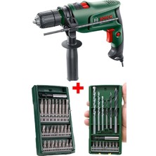 Bosch Güçlü Darbeli Matkap 600W + 15 ve 25 Parça Ucu Setleri