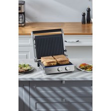 Özbience Çelik Gövdeli Döküm Plakalı Tost ve Izgara Makinesi