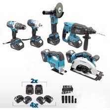 6 Li Set: 13MM Sıkma, 180MM Daire Testere, Spiral, Hiltli, Somun Sıkma, Dekupaj