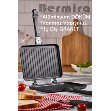Özbience Prizma Granit Döküm Tost Makinesi 25X18CM, Sağlıklı ve Dayanıklı Tasarım