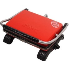 Özbience Kırmızı Döküm Organik Tost Makinesi 1800W, Ev Tipi, Şık ve Kullanışlı