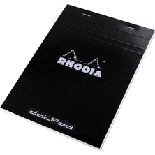 Rhodia Basic Üstten Zımbalı Bloknot A5 Noktalı Siyah