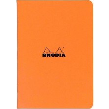 Rhodia Classic Staplebound A4 Kareli Defter Turuncu