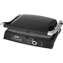 Özbience Pratik ve Şık Siyah Granit Tost Makinesi, Hızlı ve Eşit Isıtma Sağlar