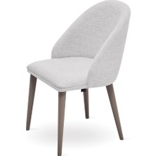 Enza Home Hera Sandalye, Şönil Kumaş - Beyaz