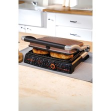 Özbience Pembe Granit Izgaralı Tost Makinesi Rosediamond GH26250, Sağlıklı ve Şık