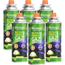 Orcamp Gaz Kartuşu 227 Gr Altılı Set Emniyetli Kullanım ve Pratik Taşınabilirlik Özellikleriyle