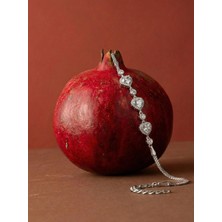 925 Ayar Gümüş Pembe Kalpli Tennis Bileklik | Silveria Jewels
