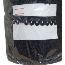 Nuvigo Çamaşır Lastiği Dantelli 1 cm 75 Metre 1 Top Siyah
