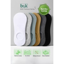 Bgk Dikişsiz Bambu Sneaker Çorap 6 Çift Dinlendirici Etkili Düz Desen Renkli