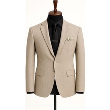 Classics Men Erkek Italyan Kesim Tek Düğmeli Blazer Ceket  Klasik ve Modern Şıklık