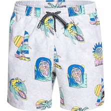 Quiksilver Island Pulse Volley 15 Erkek Beyaz Volley Short
