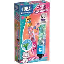 Clementoni Idea Fosforlu Kalem Tasarım Seti Evcil Hayvanlar