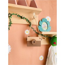 Özbience Doğal Ahşap Fotoğraf Makinesi Çocuklar Için Eğlenceli Oyuncak