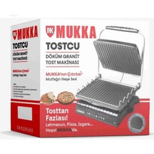 Özbience Sağlam Döküm Granit Tost Makinesi, Siyah Renk, Pratik Kullanım