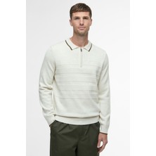 Barbour Fenhill Knitted Kazak WH32 Whisper White