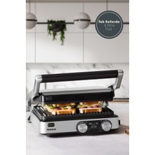 Özbience Paslanmaz Çelik Tost ve Izgara Makinesi, Çok Fonksiyonlu, Pratik Kullanım