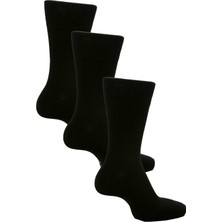 Bgk Unisex 3 Çift Diyabet (Şeker) Çorap Siyah