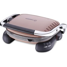 Özbience Pratik ve Şık Tost Makinesi, Mocha-Krom, Aydınlatıcı Renk ve Tasarım