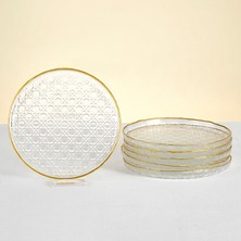 Karaca Hazeran 6 Parça Cam Pasta Seti