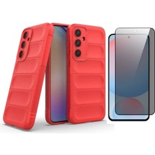 Vendas Samsung Galaxy S25 FE Kılıf Esnek TPU Oyuklu Arka Yüzey Tasarımlı Zore Etnik Silikon Kapak + Hayalet Ekran Koruyucu