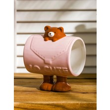 Tohana 3D Ayı Figürlü Seramik Kupa 438 ml