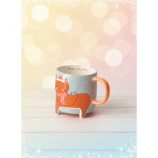 Tohana 3D Hayvan Figürlü Kış Temalı Seramik Kupa 420 ml