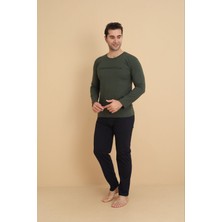 Meynur Moda Erkek Kaliteli Esnek Kumaşlı Pijama Takımı %90 Pamuklu