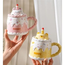 Bam Pasta Kedi Temalı Seramik Kupa