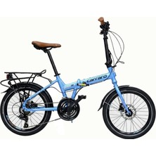 Carraro Flexi 121 Hd 21 Vites Hidrolik Disk Fren Full Shimano Katlanır Bisiklet Mavi