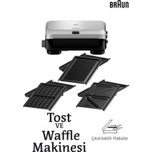 Özbience Çift Taraflı Waffle ve Tost Makinesi, Çok Amaçlı Çelik Yağ Tepsisi