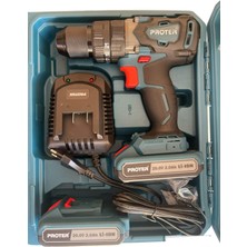 Darbeli Şarjlı Matkap 20V Akülü, Anahtarsız, Kablosuz, 2 Yıl Garantili