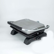 Özbience Granit Gri Demir Döküm Tost Makinesi ve Izgara, 1800W, 4-6 Dilim
