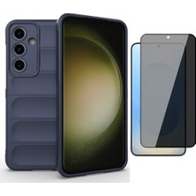 Vendas Samsung Galaxy S25 FE Kılıf Esnek TPU Oyuklu Arka Yüzey Tasarımlı Zore Etnik Silikon Kapak + Hayalet Ekran Koruyucu