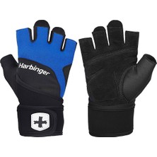 Harbinger Training Grip Wristwrap Fitness Eldiveni Mavi