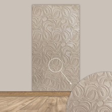 Tink 3D Kendinden Yapışkanlı Akustik Keçe Panel Modern Desenli 52X98 cm 2 Adet(1 M²) Ekru